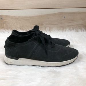 UGG Women’s Adaleen Black Nubuck Comfort Sneakers